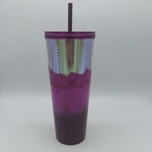 Starbucks Sangria Wave Holiday 2022 Rare Venti Tumbler Cup Straw Travel Portable